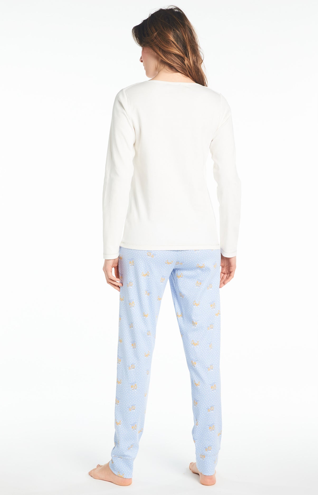 Pyjama long Femme Rain Bleu 6