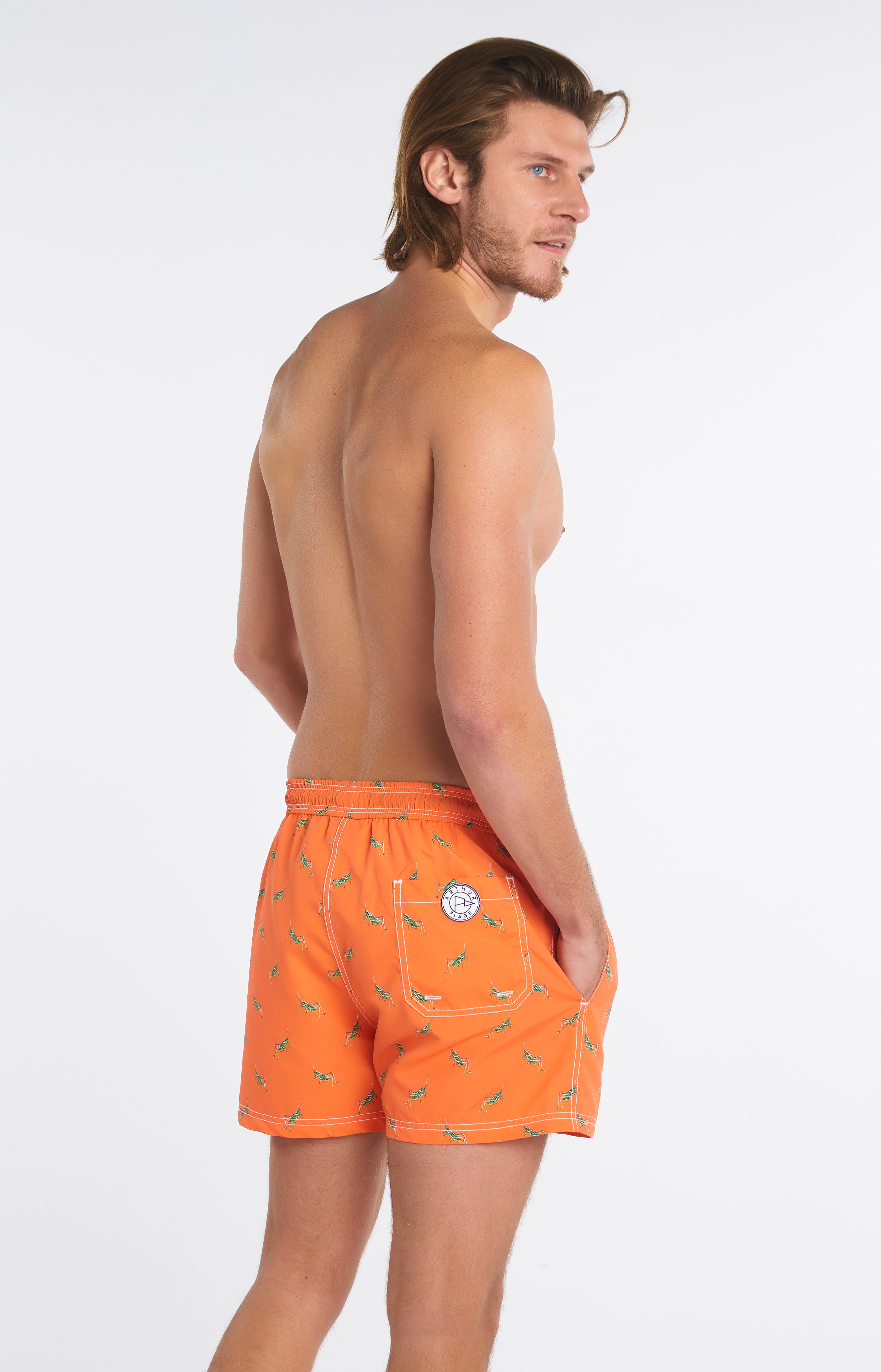 Short de bain Homme Cricket Orange 5