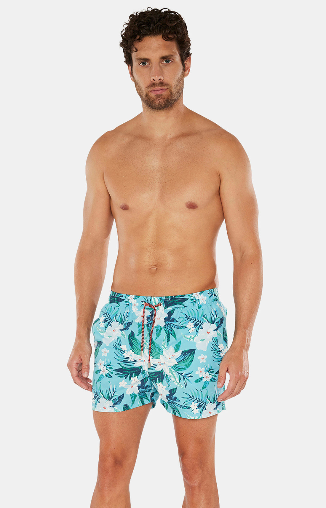 Short de bain Homme Tropique Bleu 1