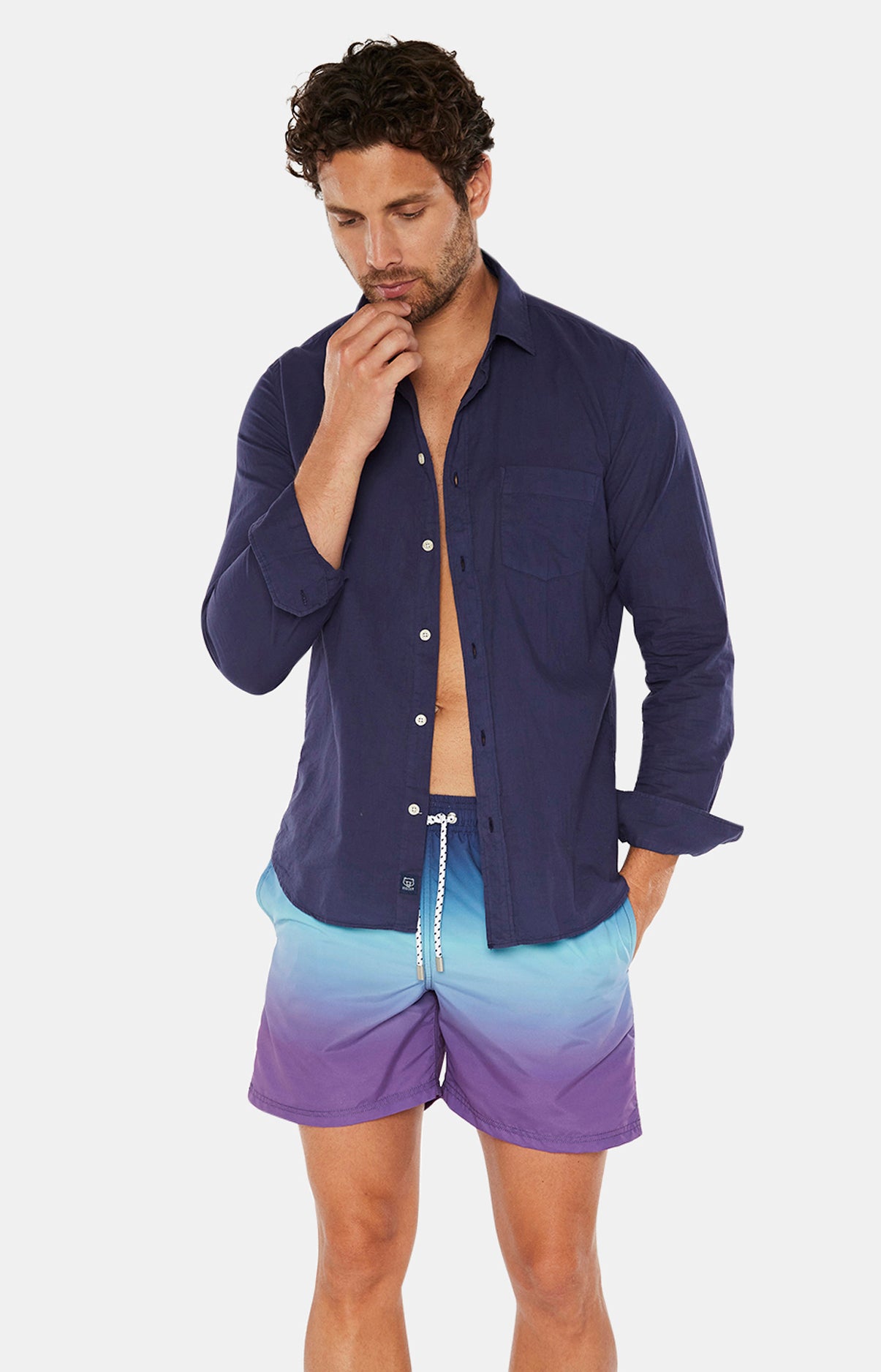 Short de bain Homme Tie &amp; Dye Marine 7