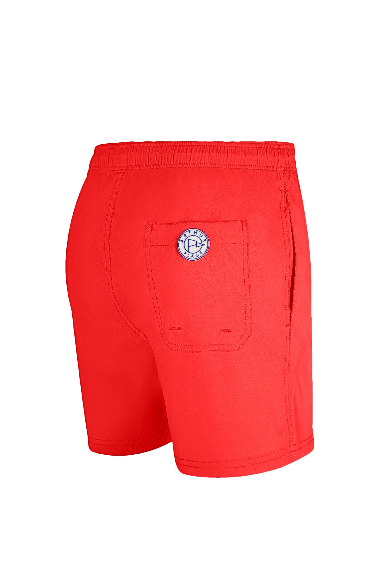 Short de bain Homme uni Rouge 30