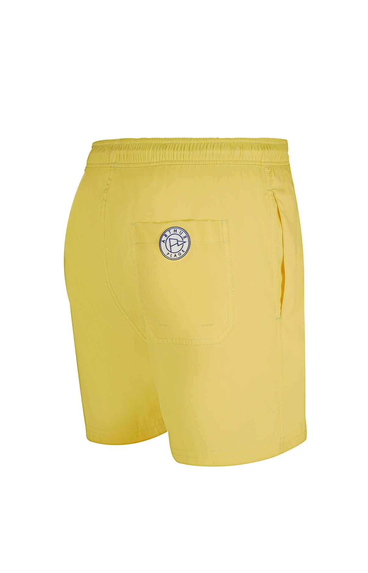 Short de bain Homme uni Jaune 23