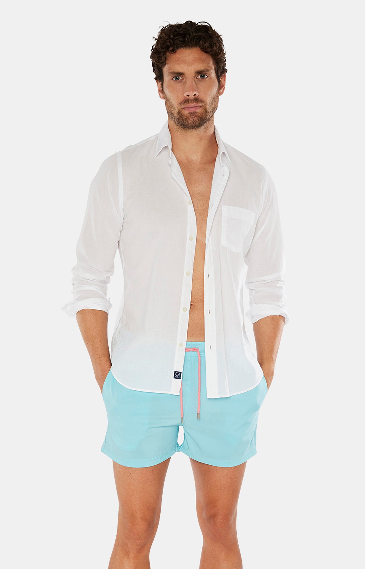 Short de bain Homme Polyester recyclé Jaune 8