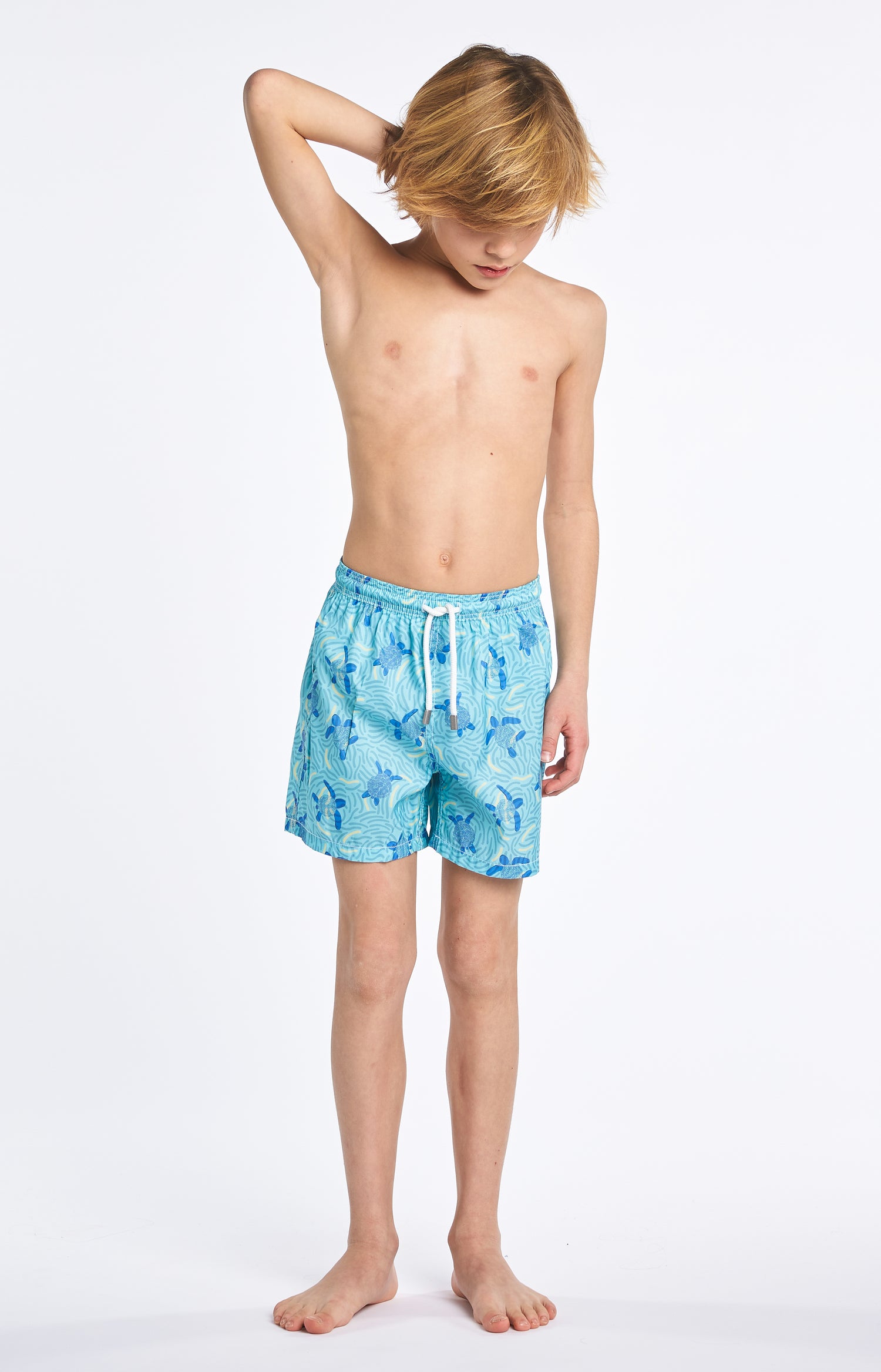 Short de bain Enfant Tortue Bleu 2