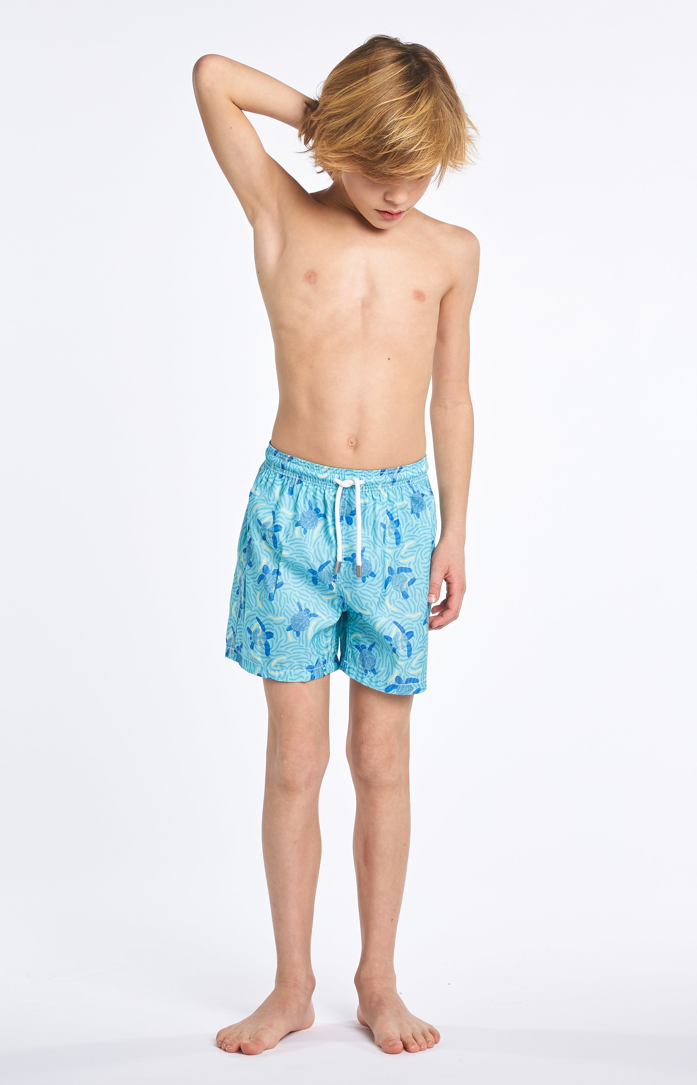 Short de bain Enfant Tortue Bleu 2