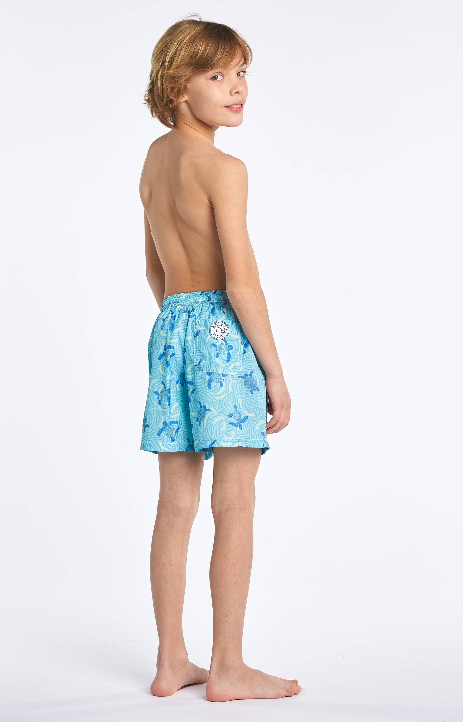 Short de bain Enfant Tortue Bleu 5