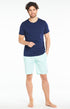 Bermuda Homme uni Bleu 1