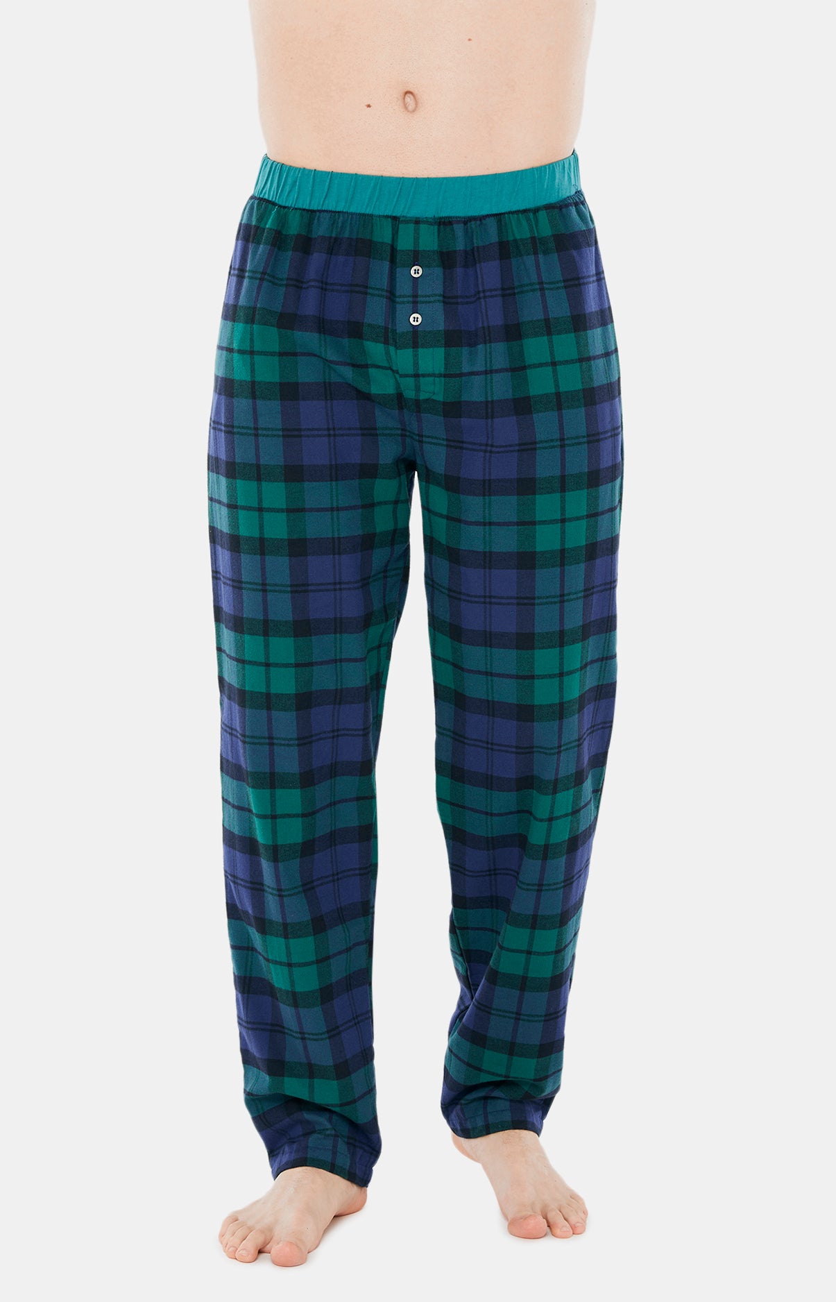 Pyjama long Homme Bill Noir et Vert 4