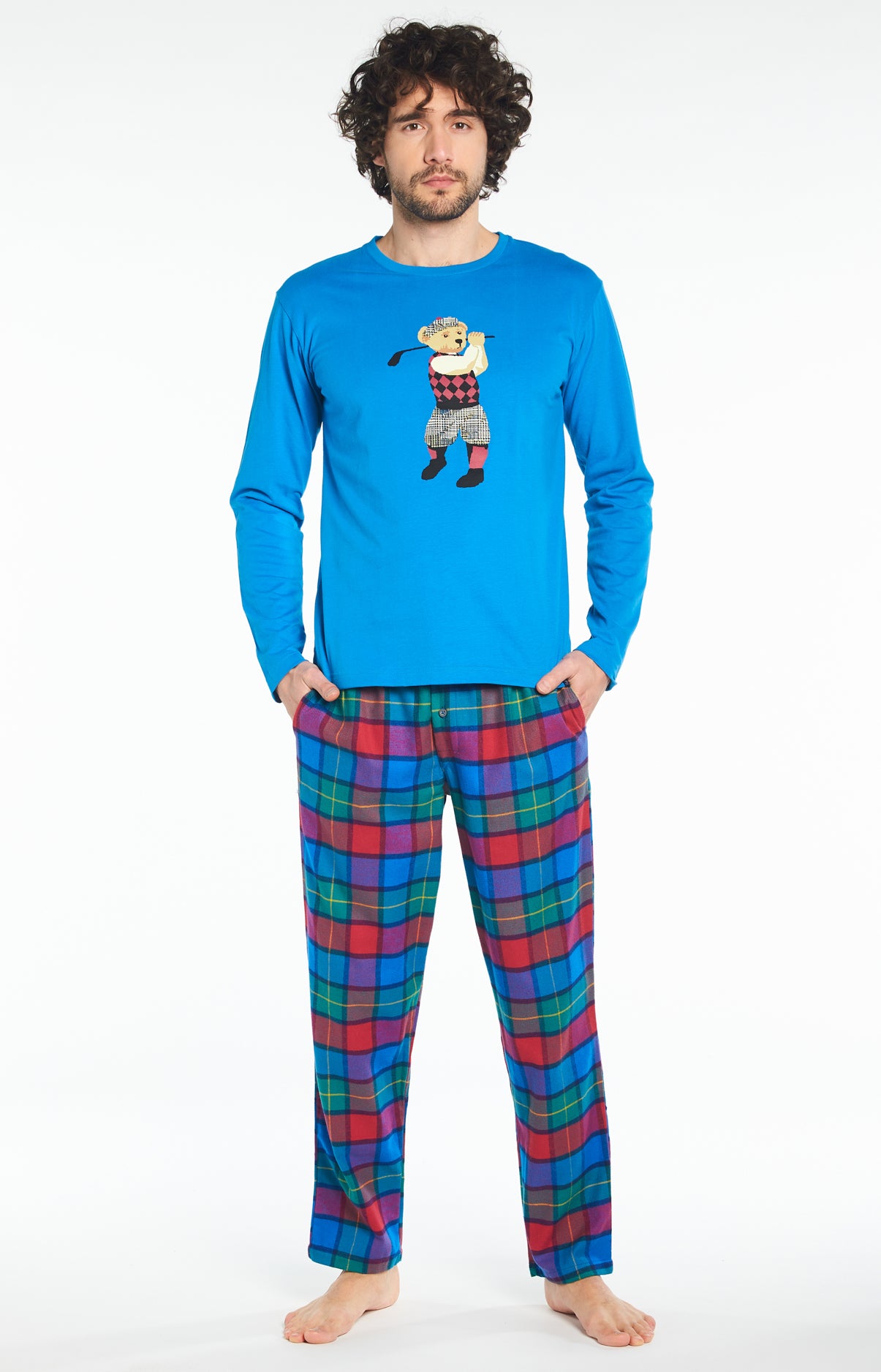 Pyjama long Homme Green de Champion Multicolore 2