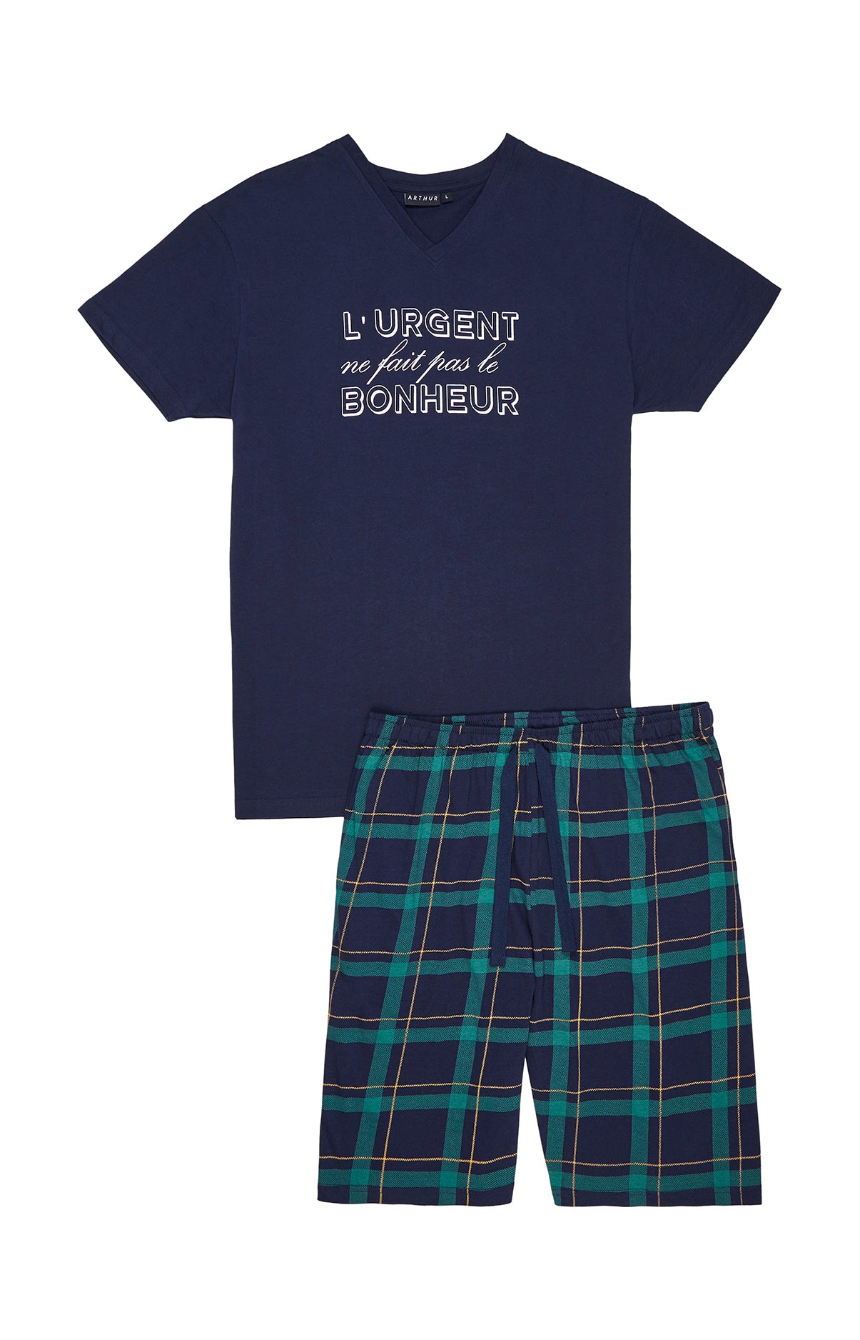 Pyjashort Homme Benjamin Marine 3