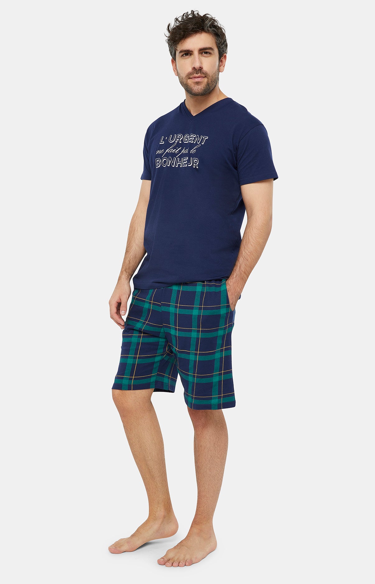 Pyjashort Homme Benjamin Marine 2