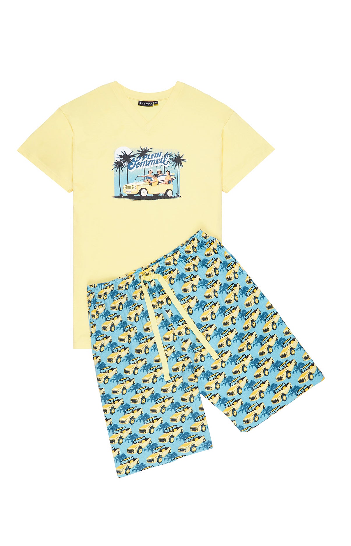 Pyjashort Homme Plein Sommeil Bleu 3