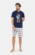 Pyjashort Homme Lit Malaya Blanc et Ivoire 1