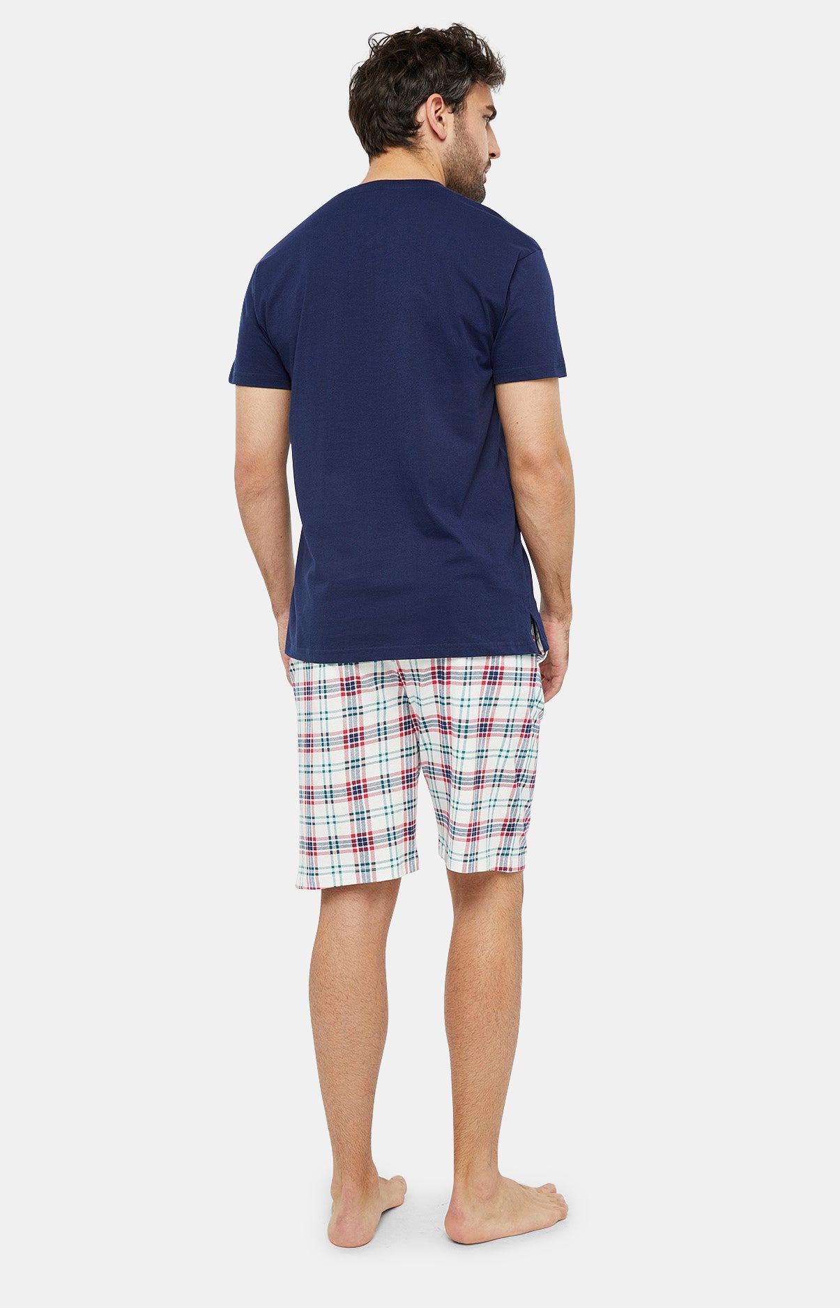 Pyjashort Homme Lit Malaya Blanc et Ivoire 4
