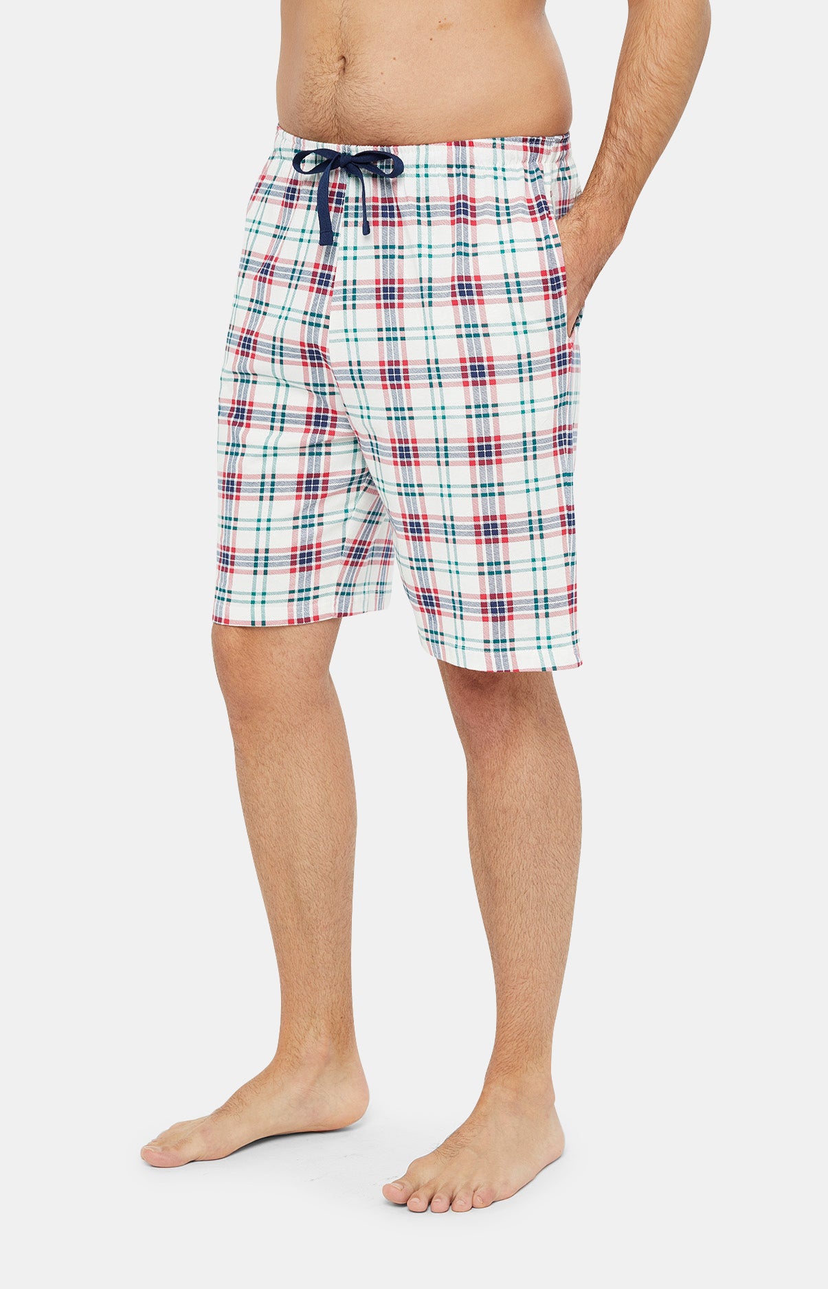 Pyjashort Homme Lit Malaya Blanc et Ivoire 6