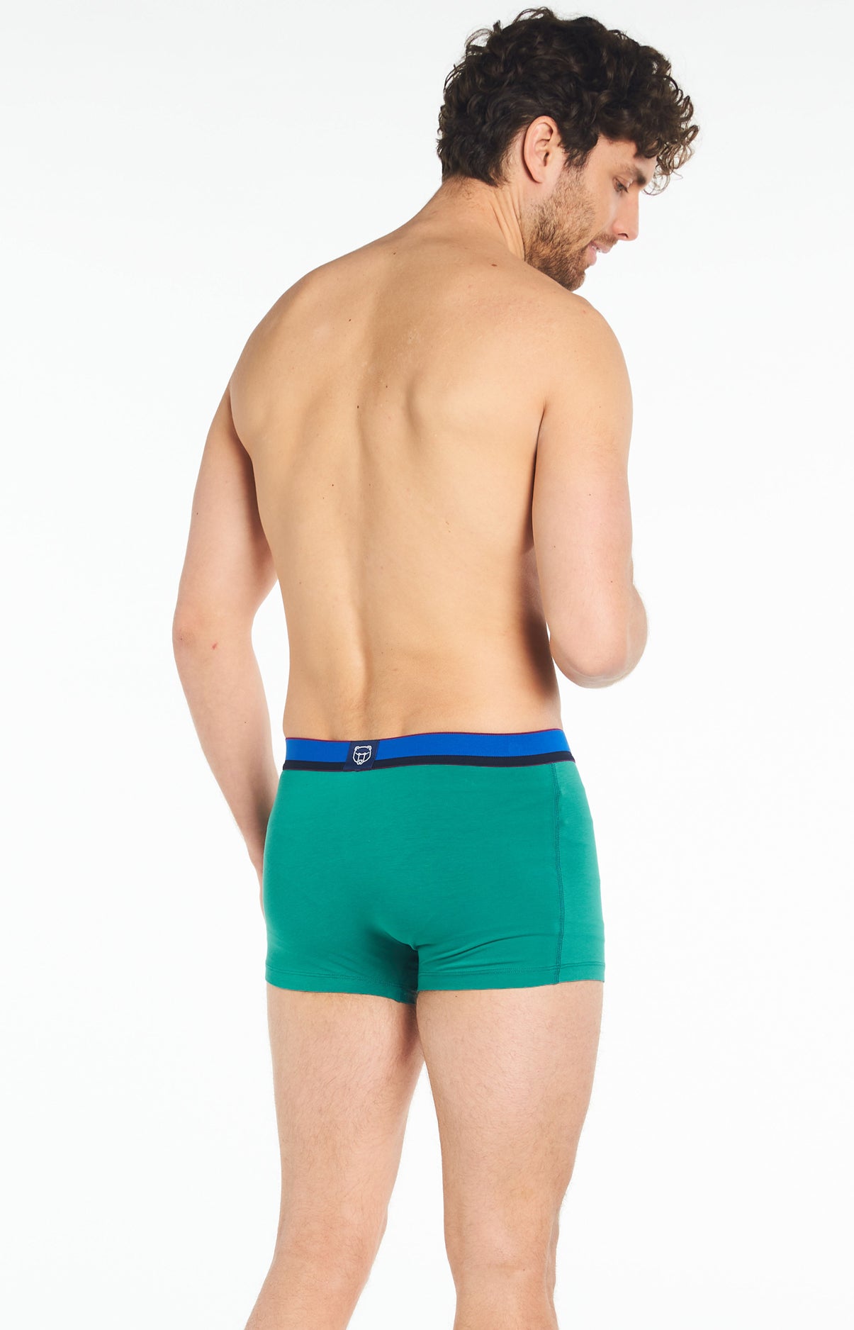 Boxer Slippé Homme Uni Rose 16