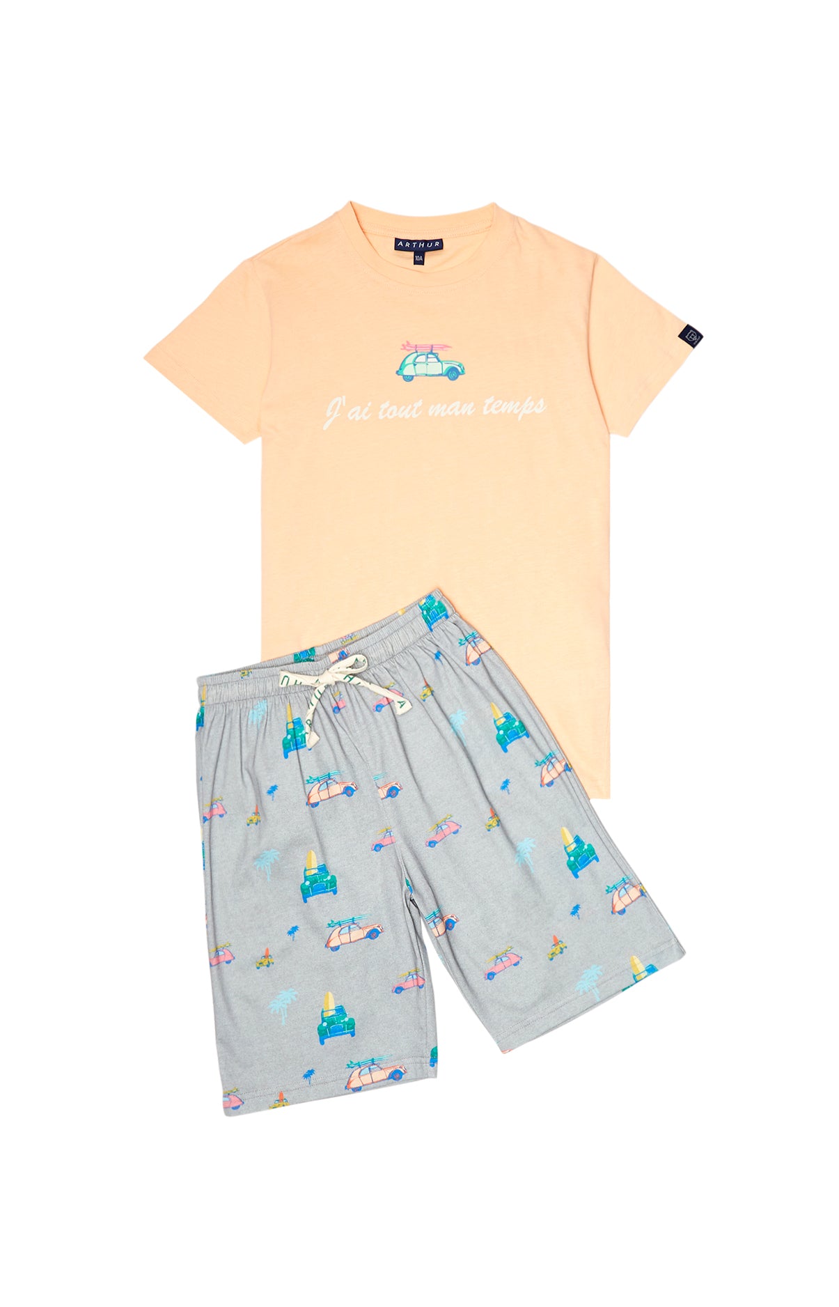 Pyjashort Enfant 2CV Gris 3