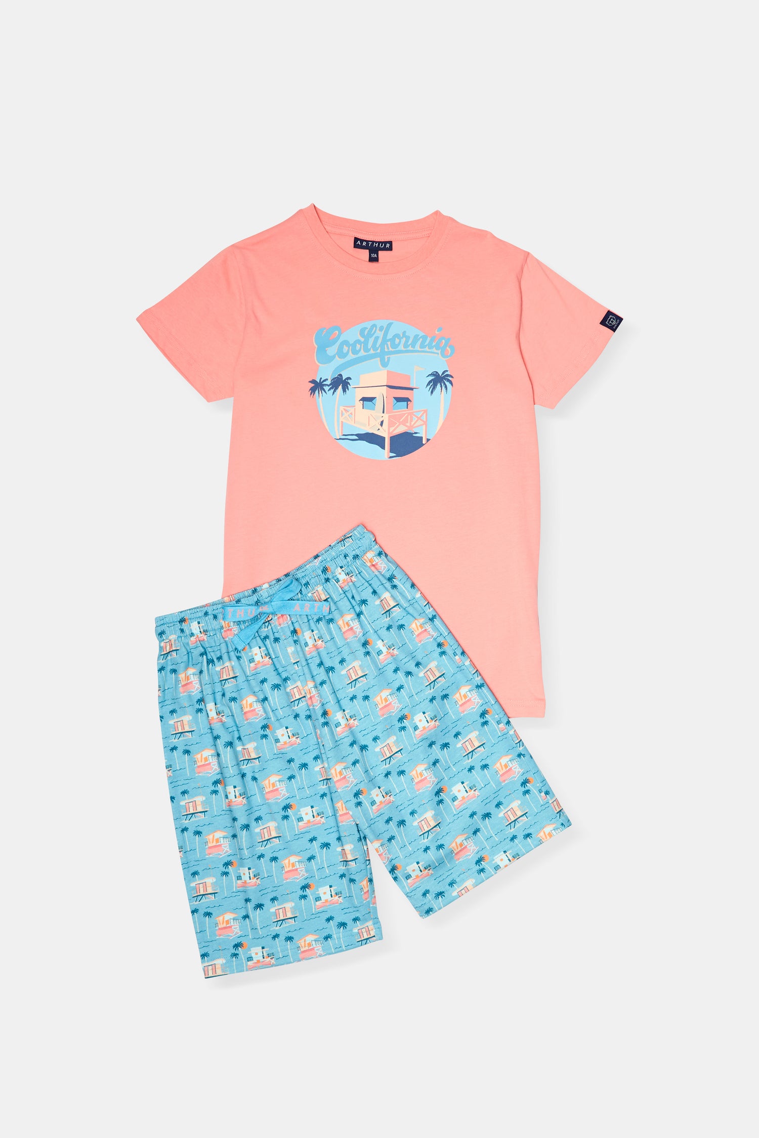 Pyjashort Enfant Coolifornia Bleu 3