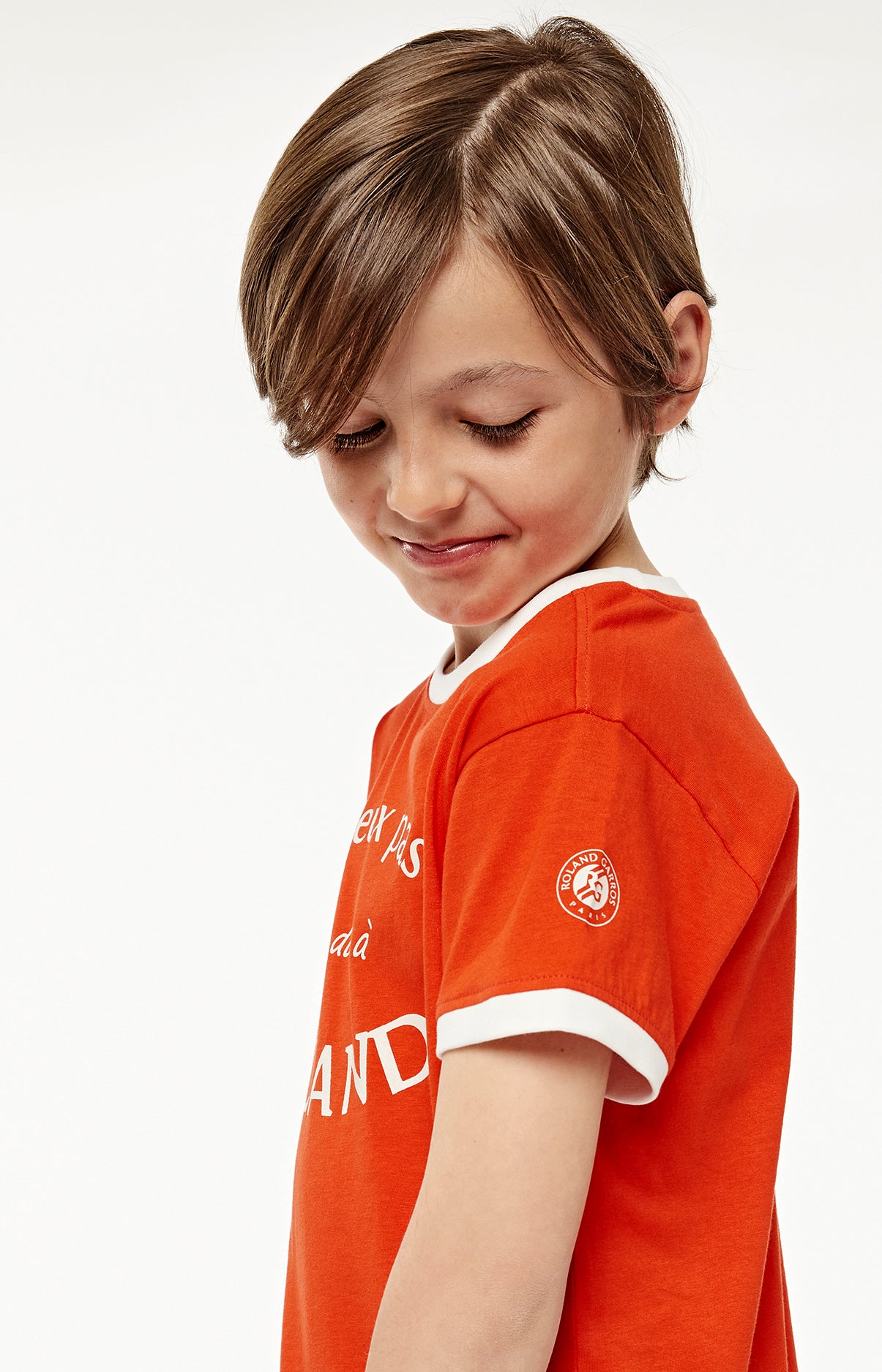Pyjama court Enfant Roland Garros Blanc et Ivoire 5