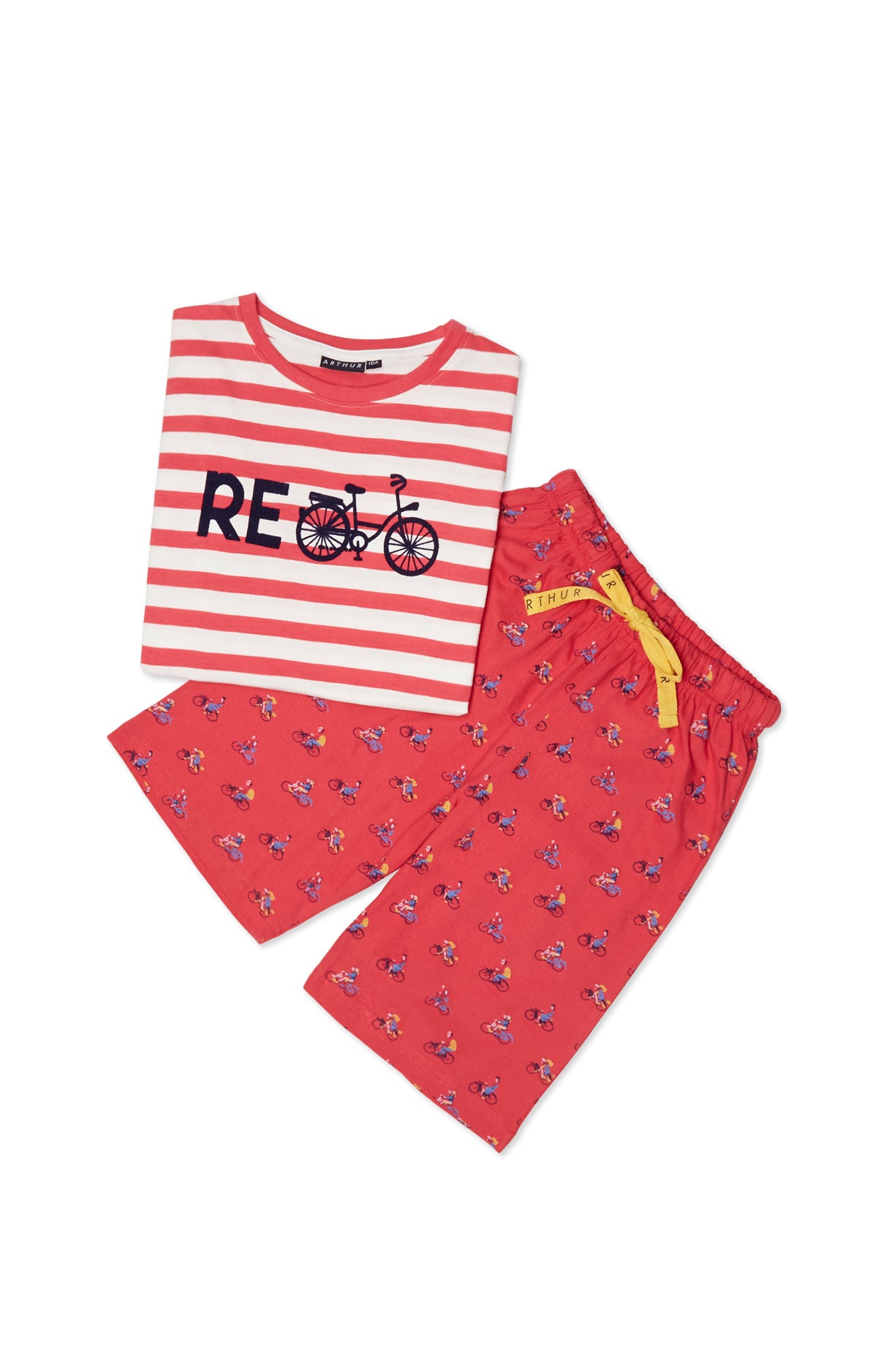 Pyjama court Enfant Recycle Rouge 3