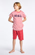 Pyjama court Enfant Recycle Rouge 1