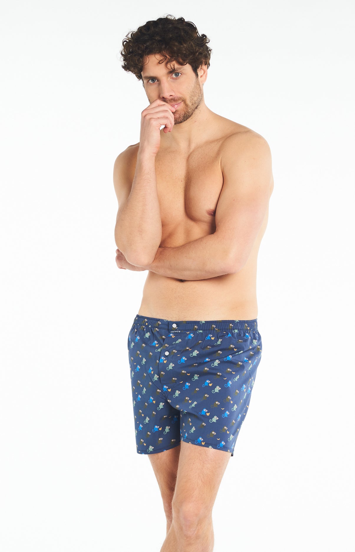 Caleçon Le Français Homme Monkey Marine 4