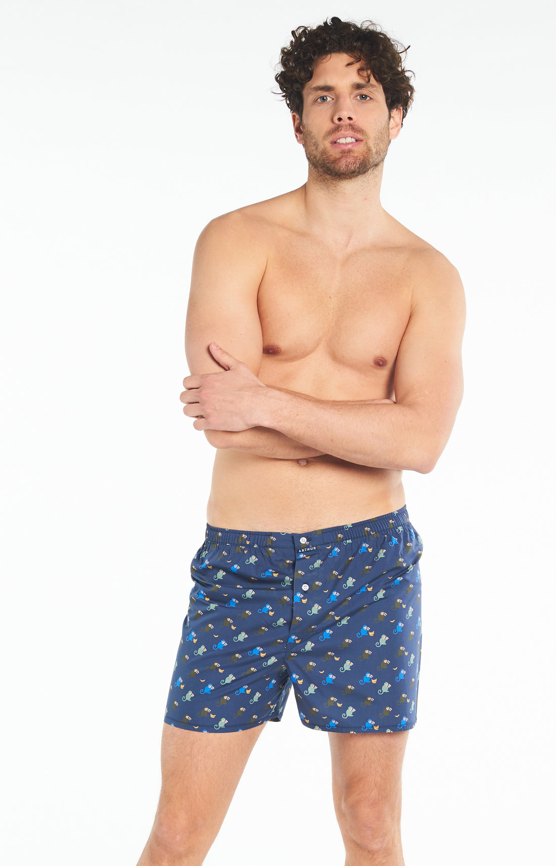 Caleçon Le Français Homme Monkey Marine 1