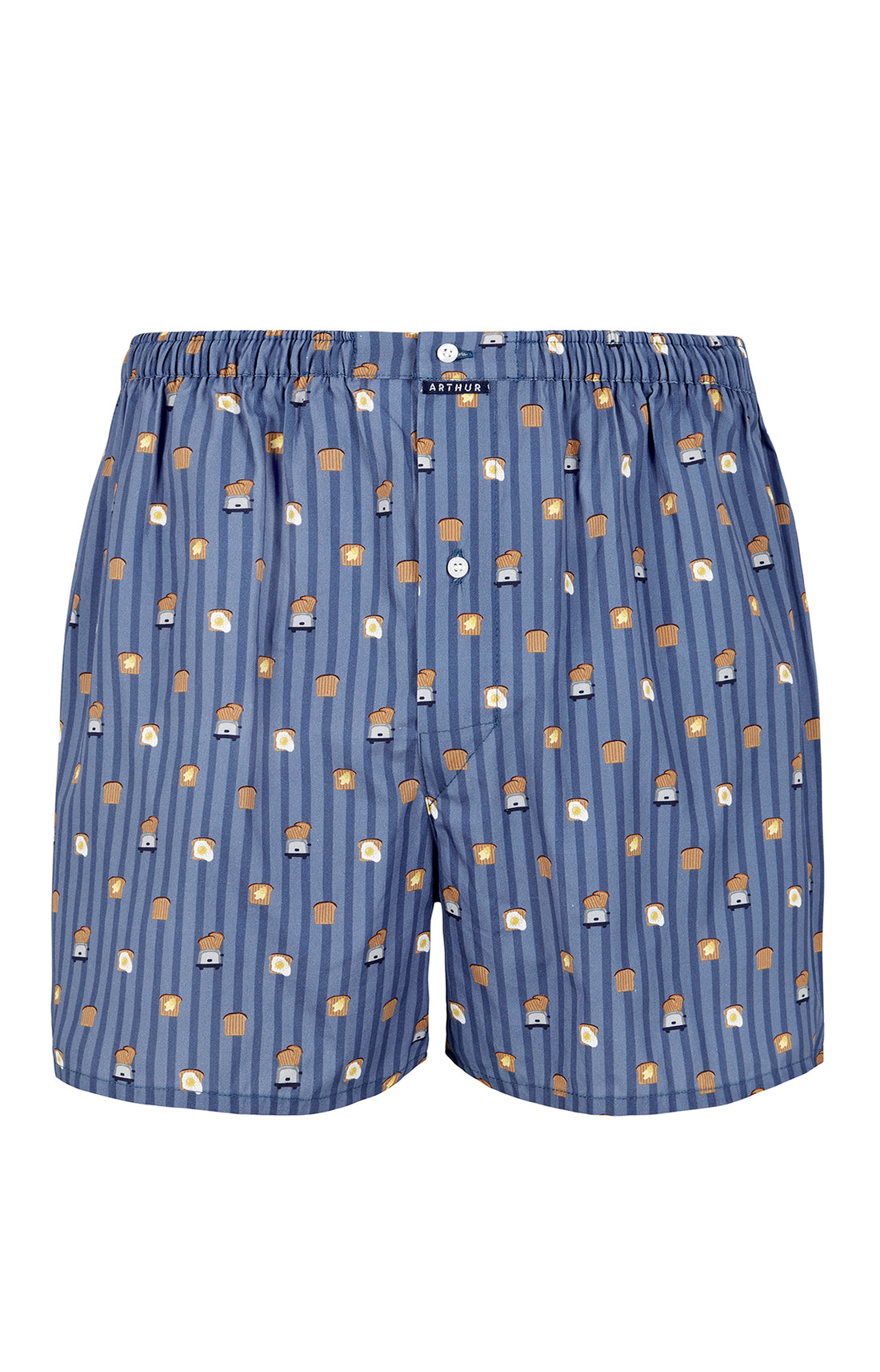 Caleçon classique Homme Toast Bleu et Jaune 3