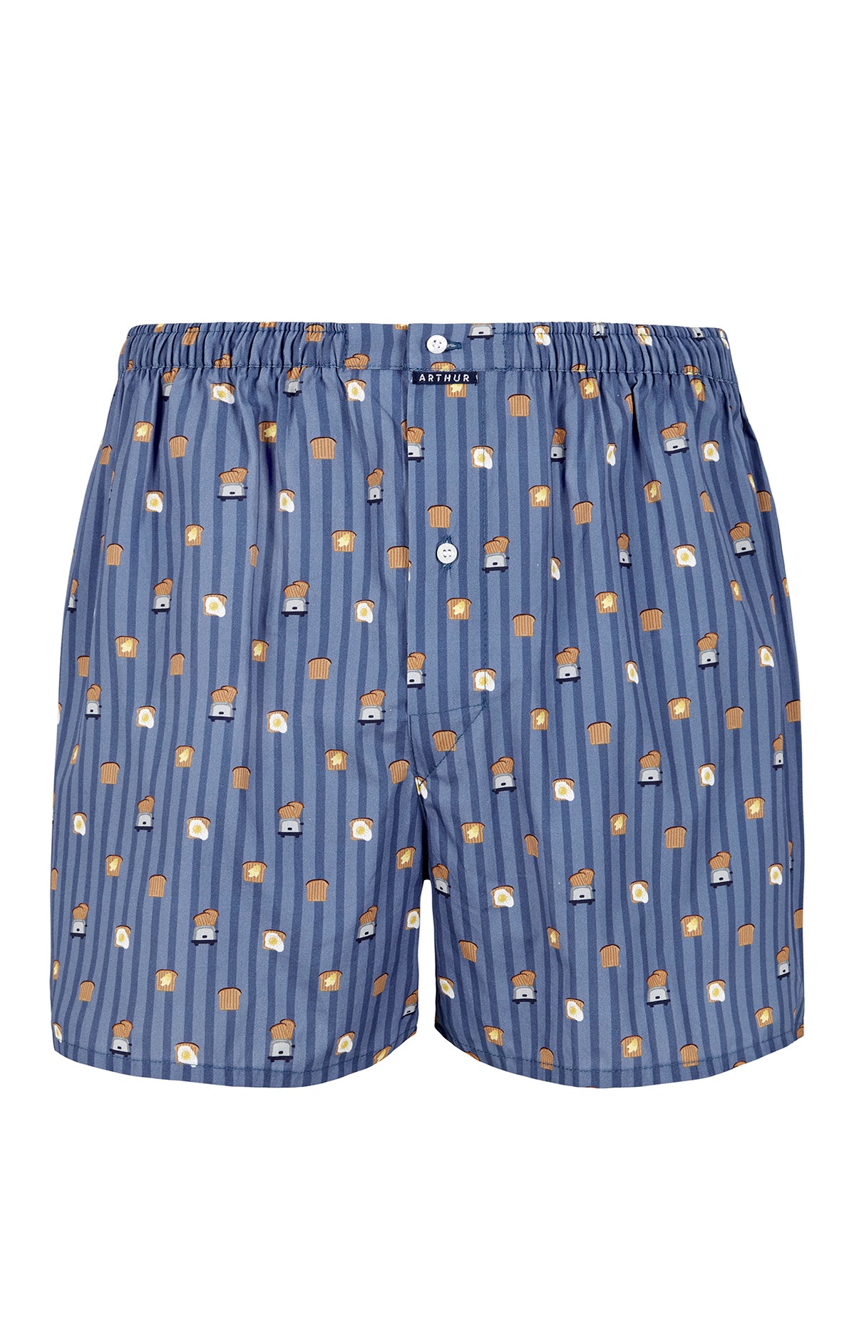 Caleçon classique Homme Toast Bleu et Jaune 3