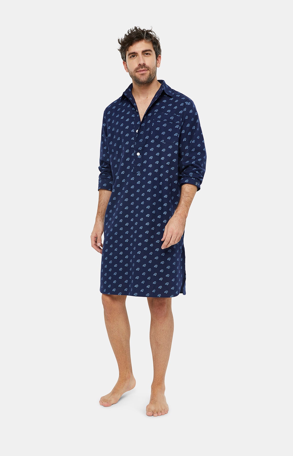 Chemise Grand-Père Homme 2CV Marine 1