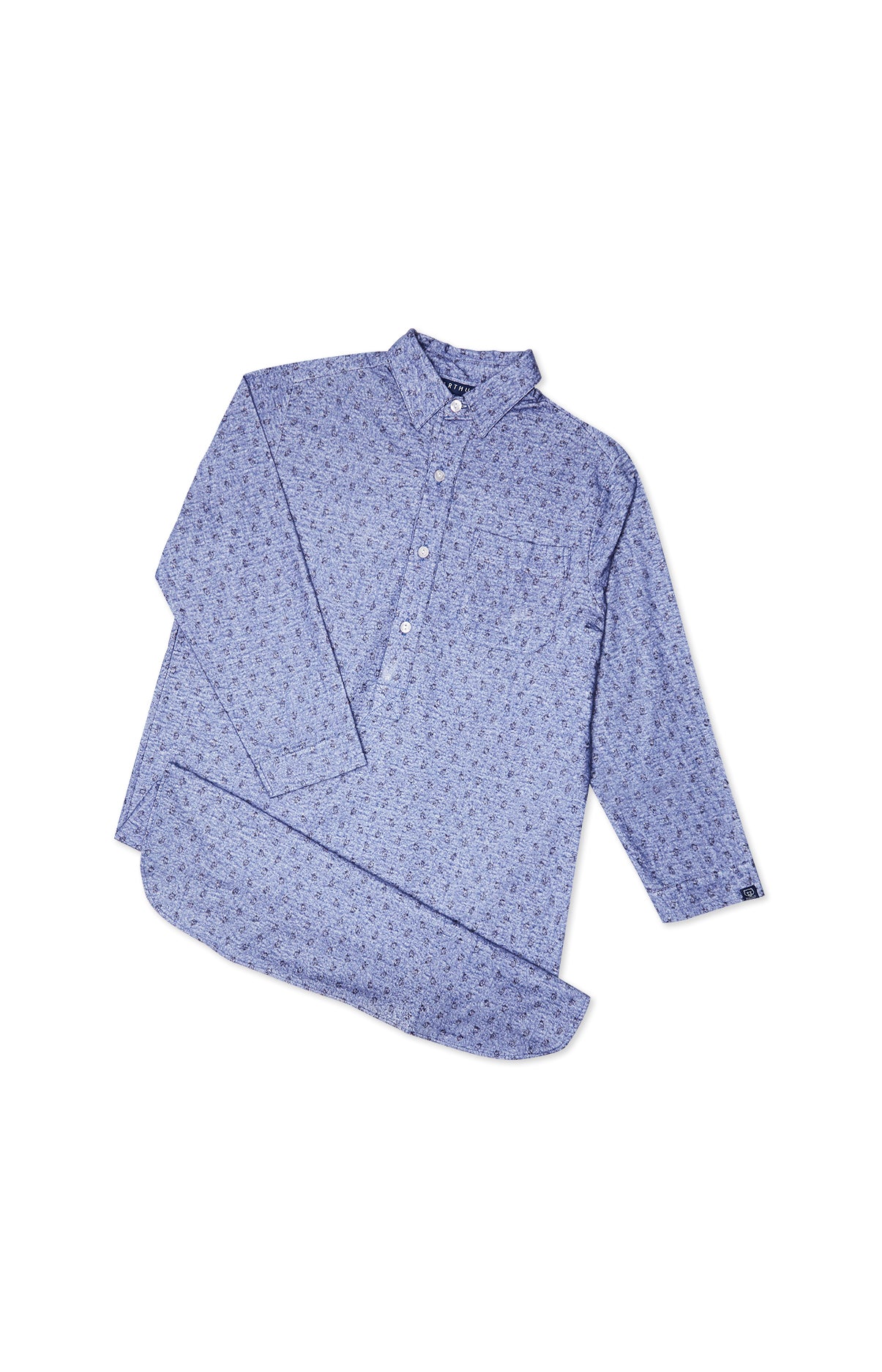 Chemise de nuit Grand-Père Homme Clock Bleu 3