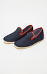 Charentaises Homme Unie Bleu 1