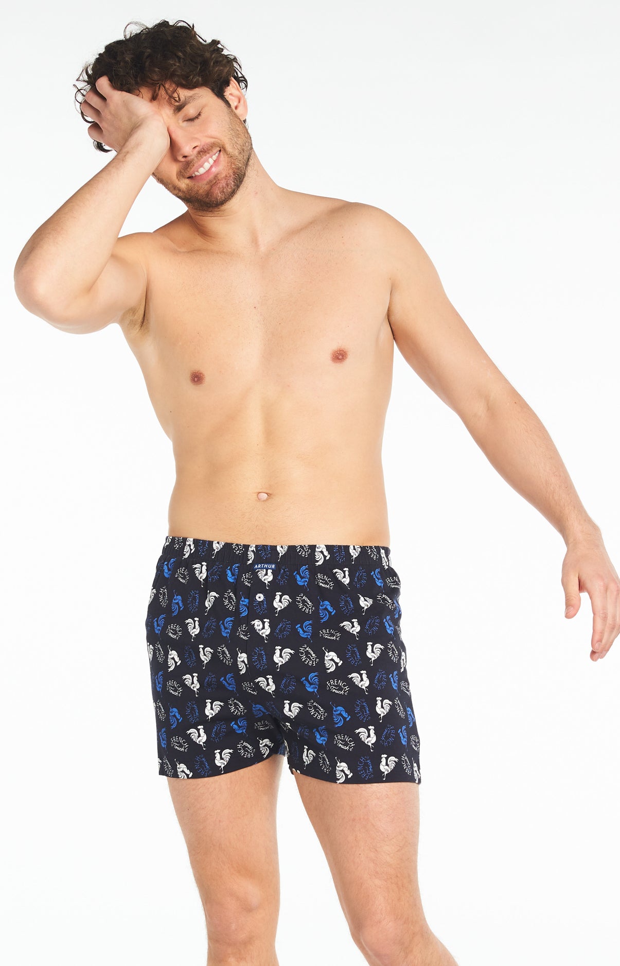 Caleçon de Nuit Homme Coq Noir 5