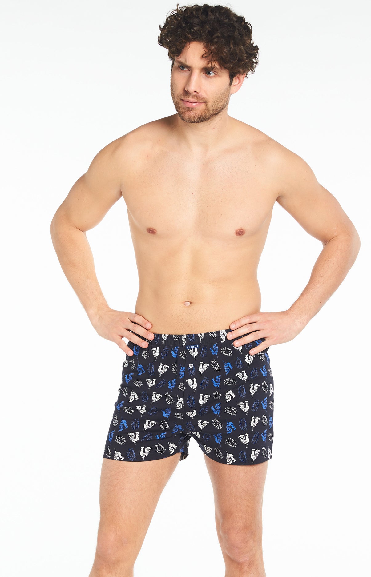 Caleçon de Nuit Homme Coq Noir 2
