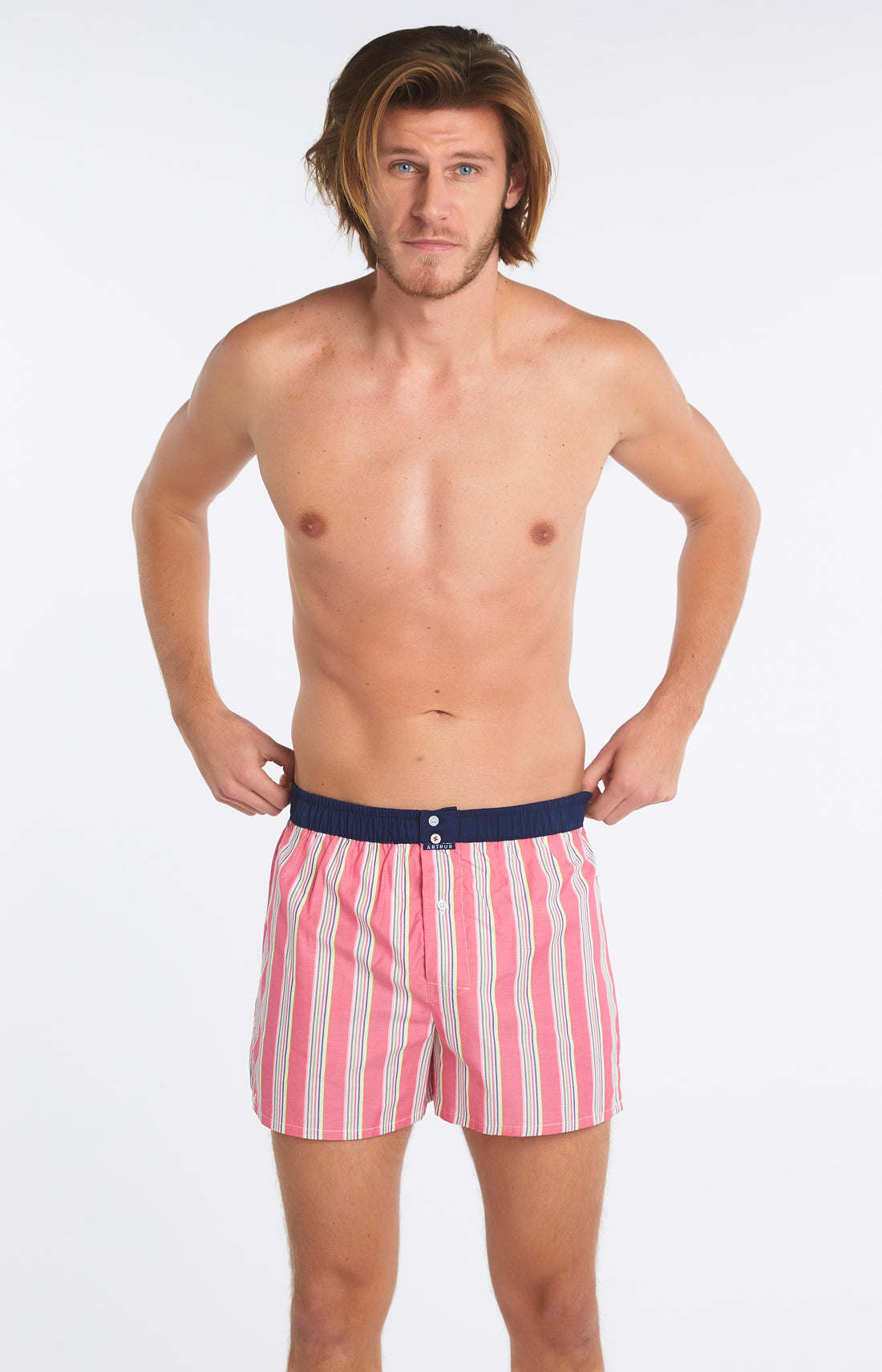Caleçon avec suspensoir Homme Le Club n°880 Rose 1