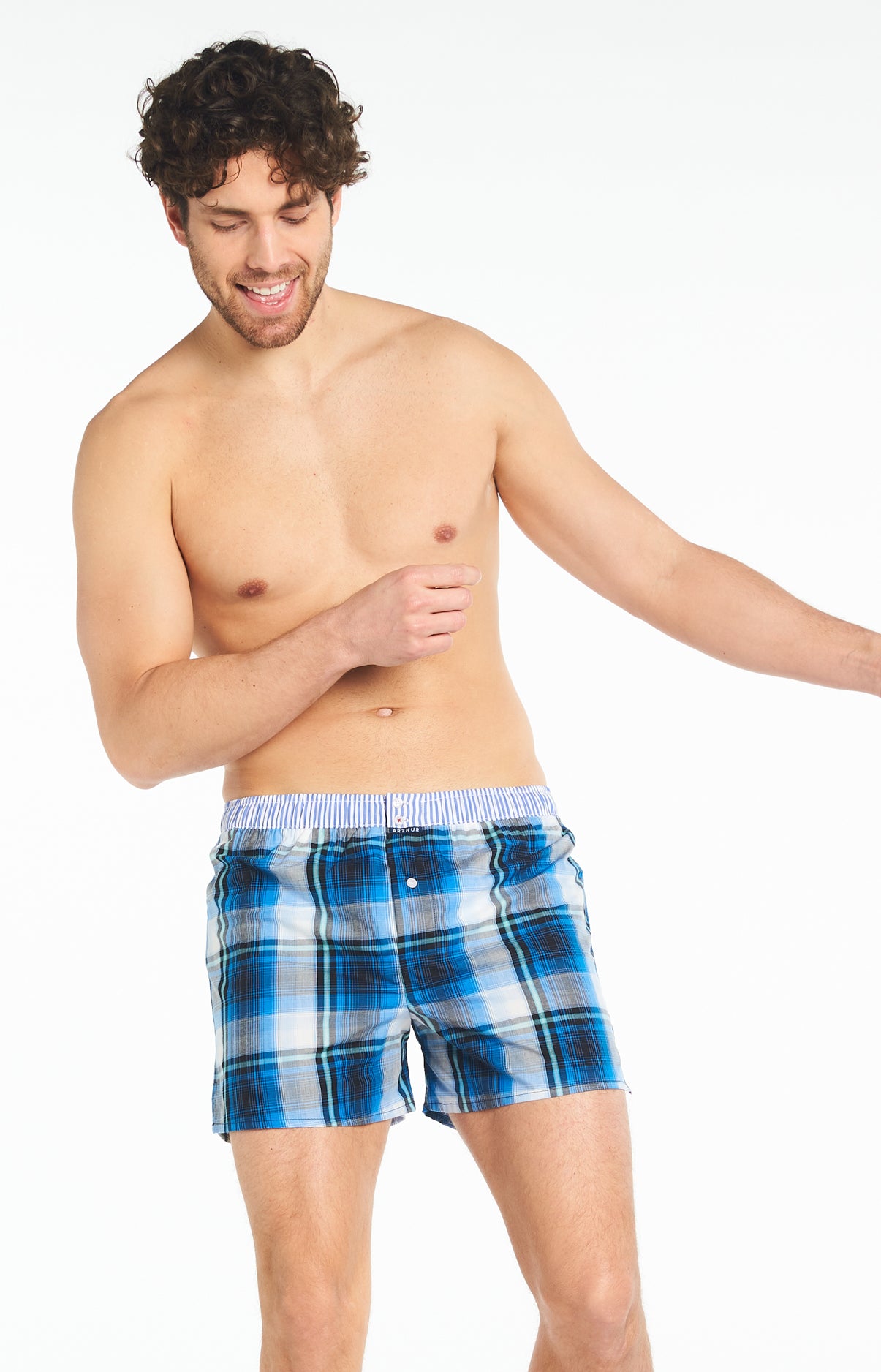 Caleçon avec suspensoir Homme Le Club n°917 Bleu 4