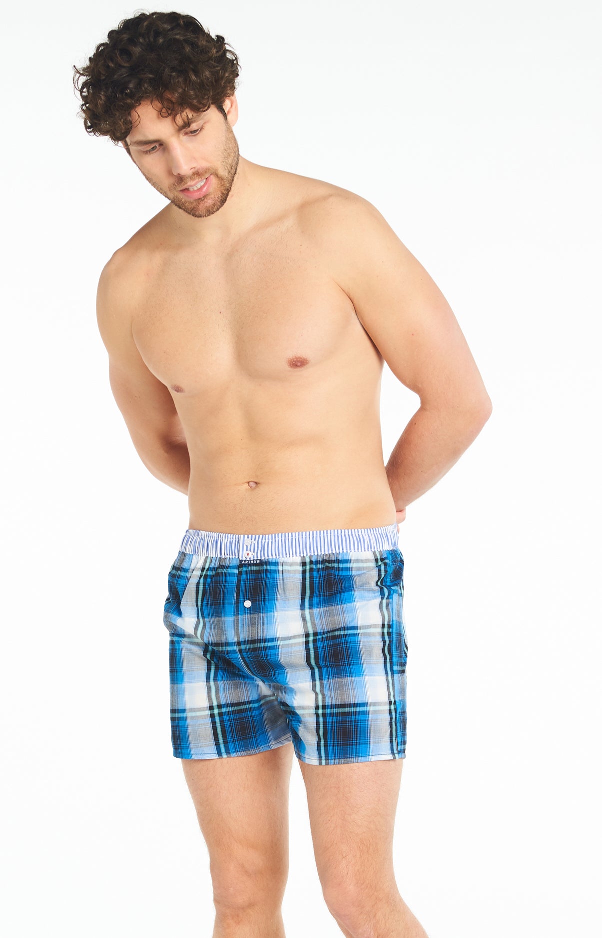 Caleçon avec suspensoir Homme Le Club n°917 Bleu 5