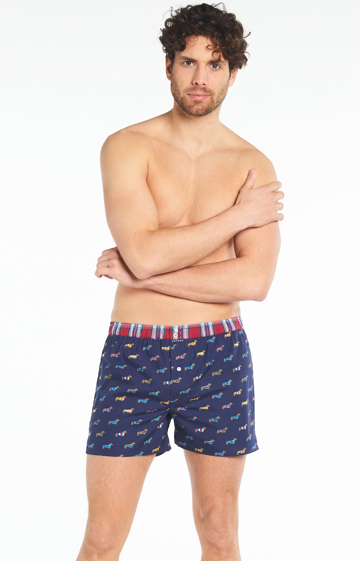 Caleçon avec suspensoir Homme Le Club n°928 Marine 1