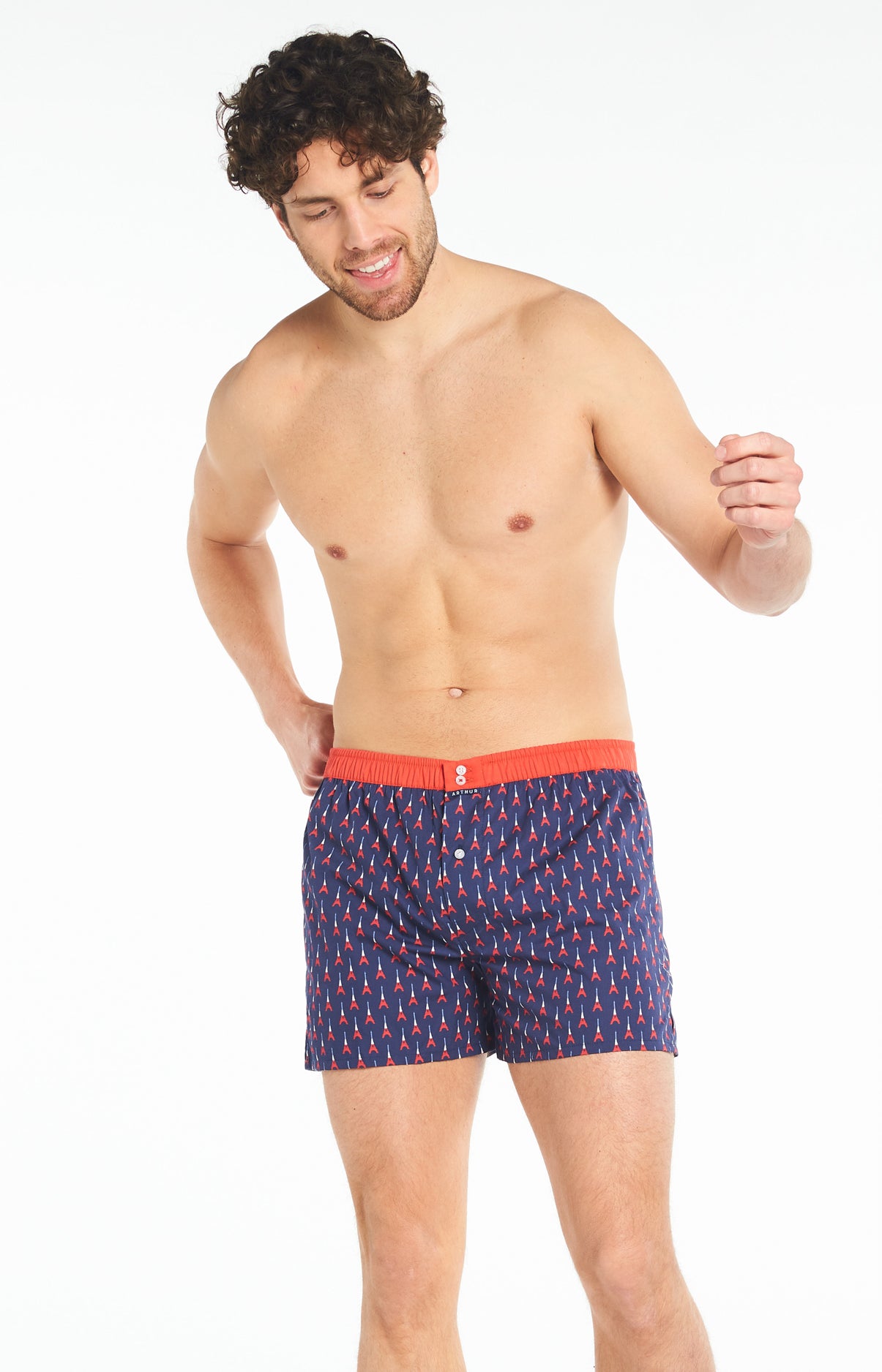 Caleçon avec suspensoir Homme Le Club n°931 Marine 1