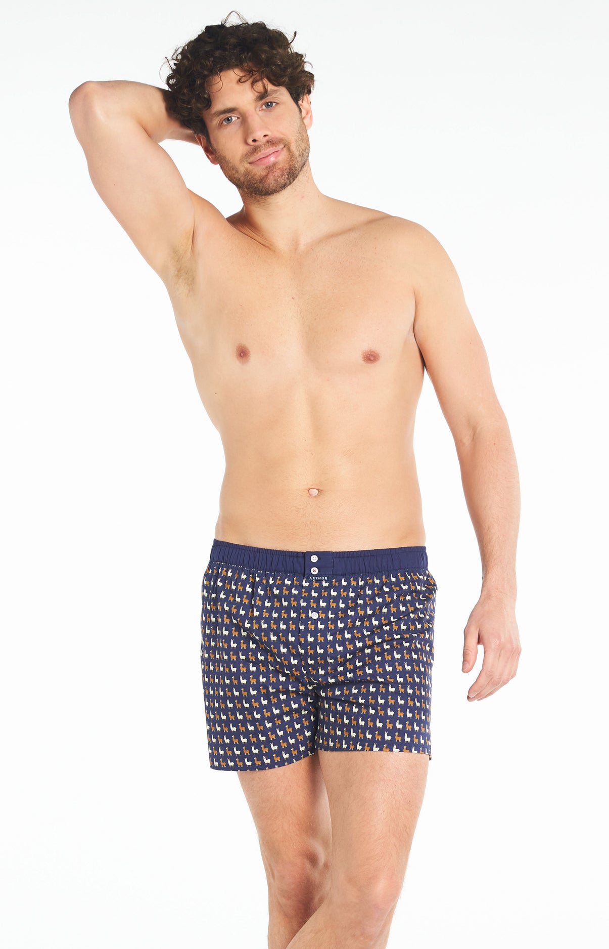 Caleçon avec suspensoir Homme Le Club n°932 Marine 5