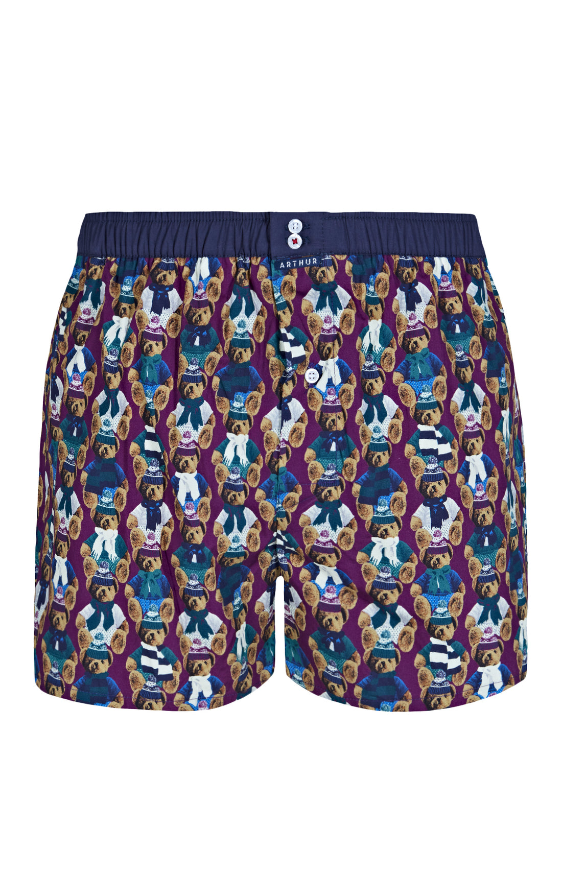 Caleçon avec suspensoir Homme Le Club n°933 Violet et Bordeaux 3