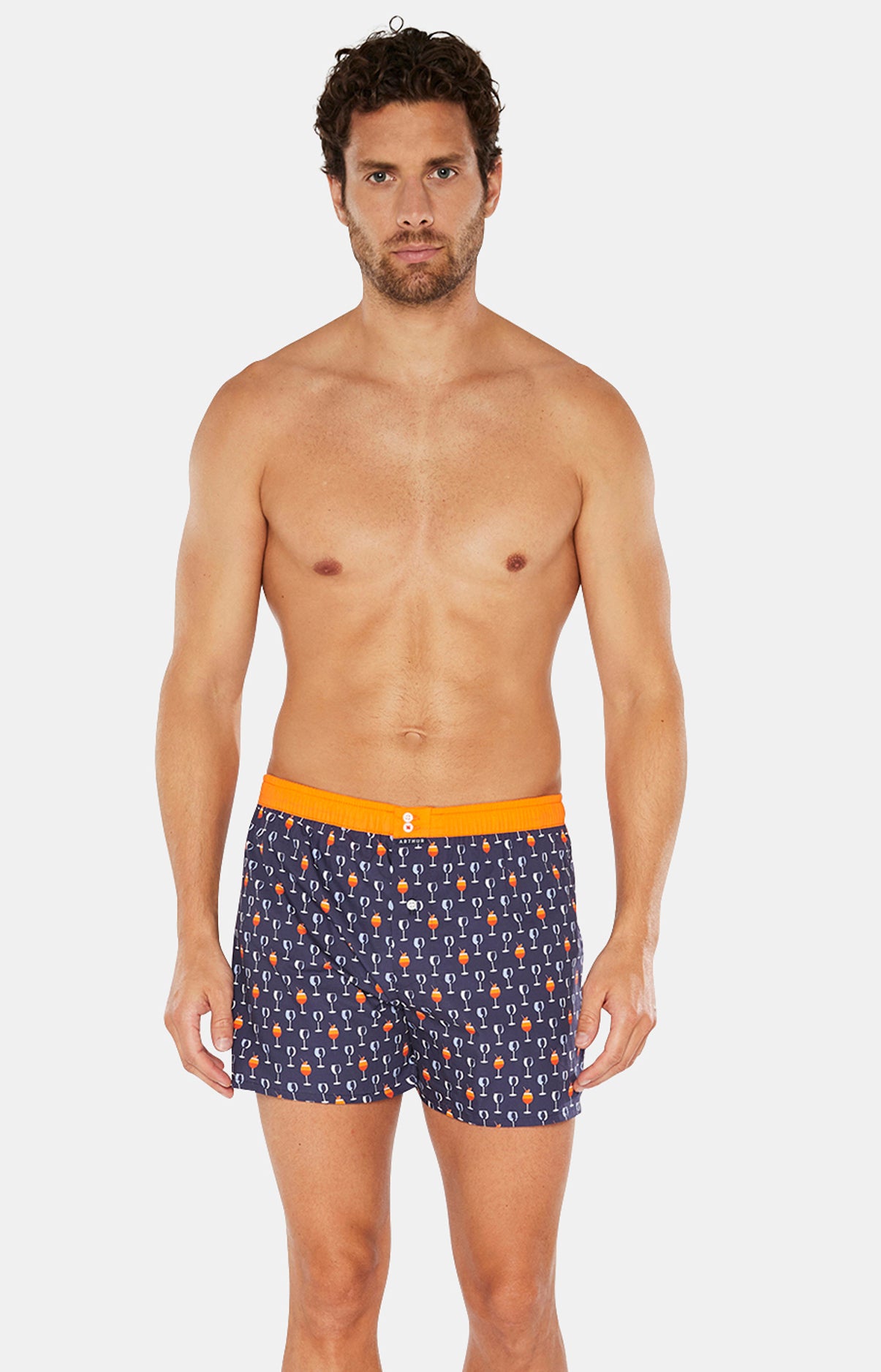 Caleçon avec suspensoir Homme Le Club n°971 Marine 1
