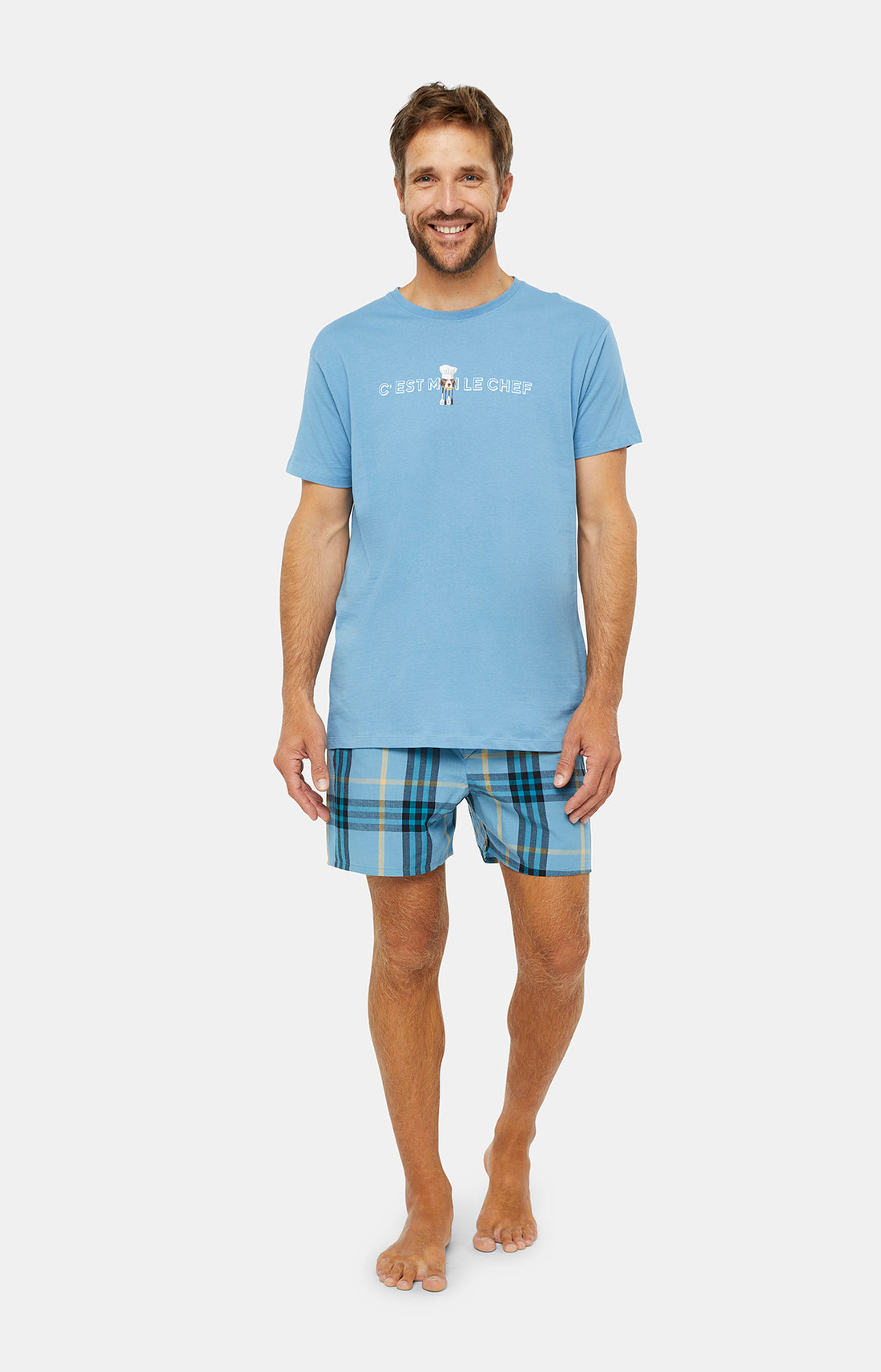 Pyjama court Pyjaméricain Homme C&