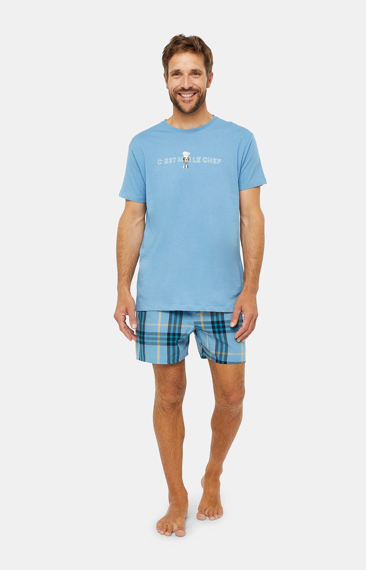 Pyjama court Pyjaméricain Homme C&