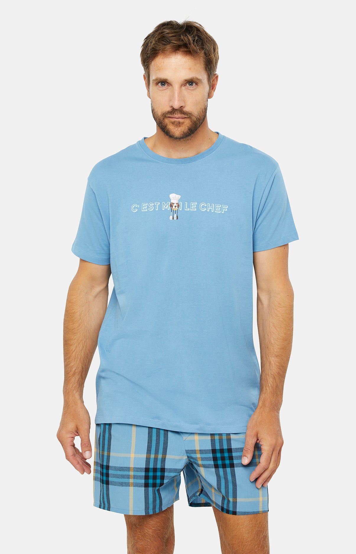Pyjama court Pyjaméricain Homme C&