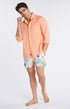 Chemise unie Homme Melon Orange 1