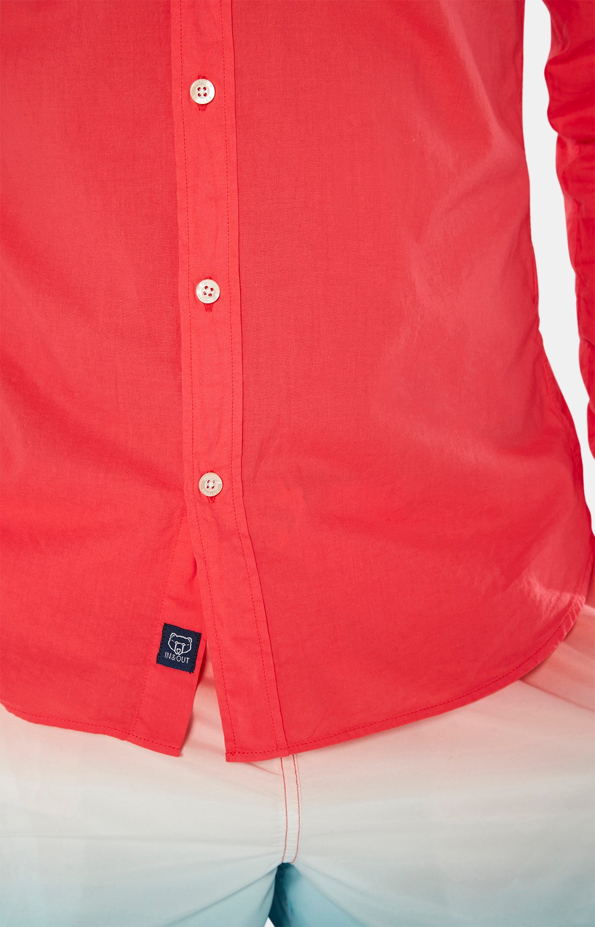 Chemise Homme Voile de Coton Bleu 20