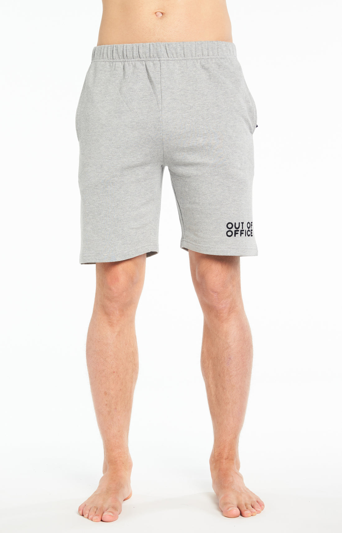 Short Homme Uni Gris 2