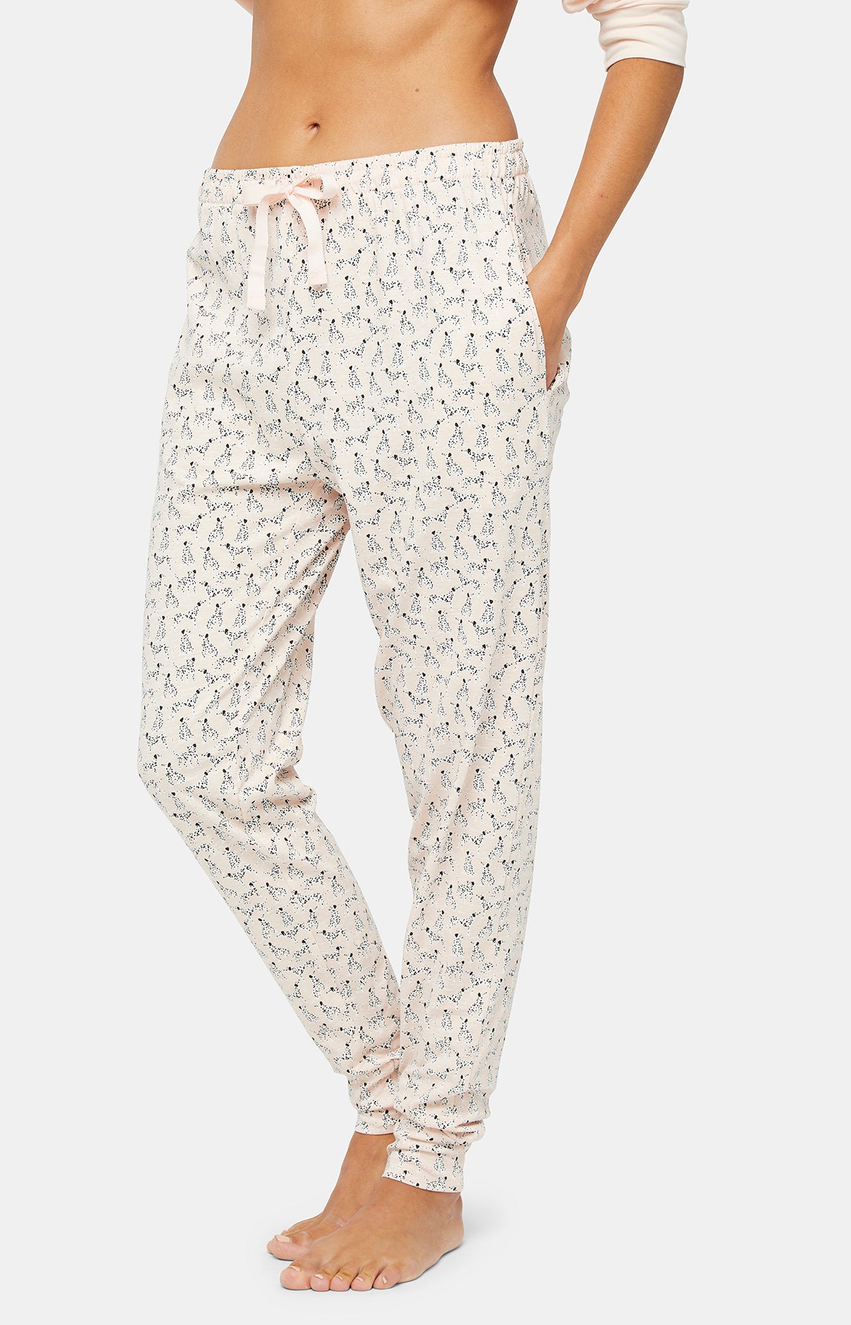 Pyjama long Femme Dalmatien Rose 5