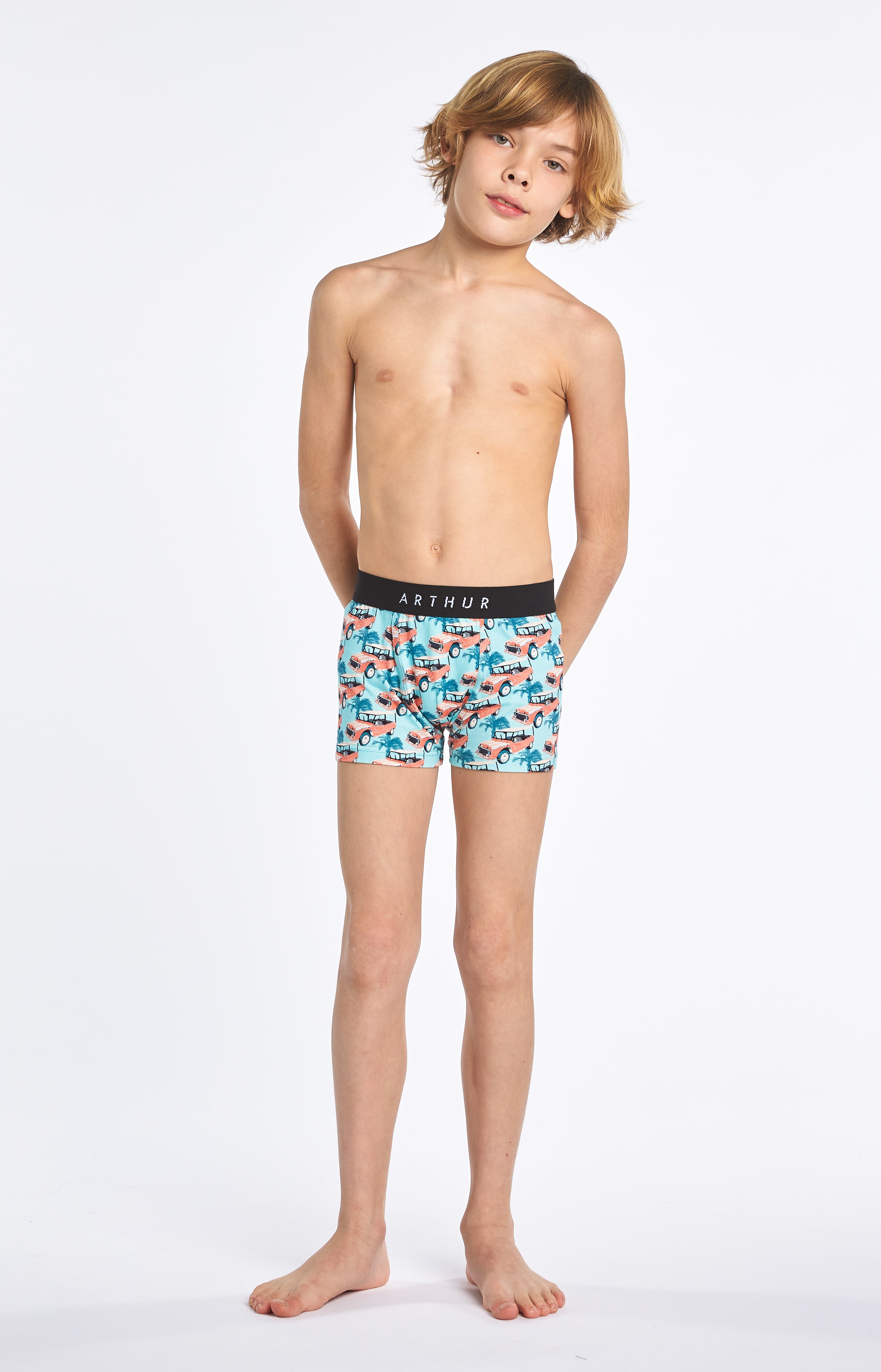 Boxer Enfant Mehari Femme Rose 1